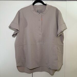 FIGS Manila Scrub Top Scrubs Boulder Khaki Rare Limited Edition